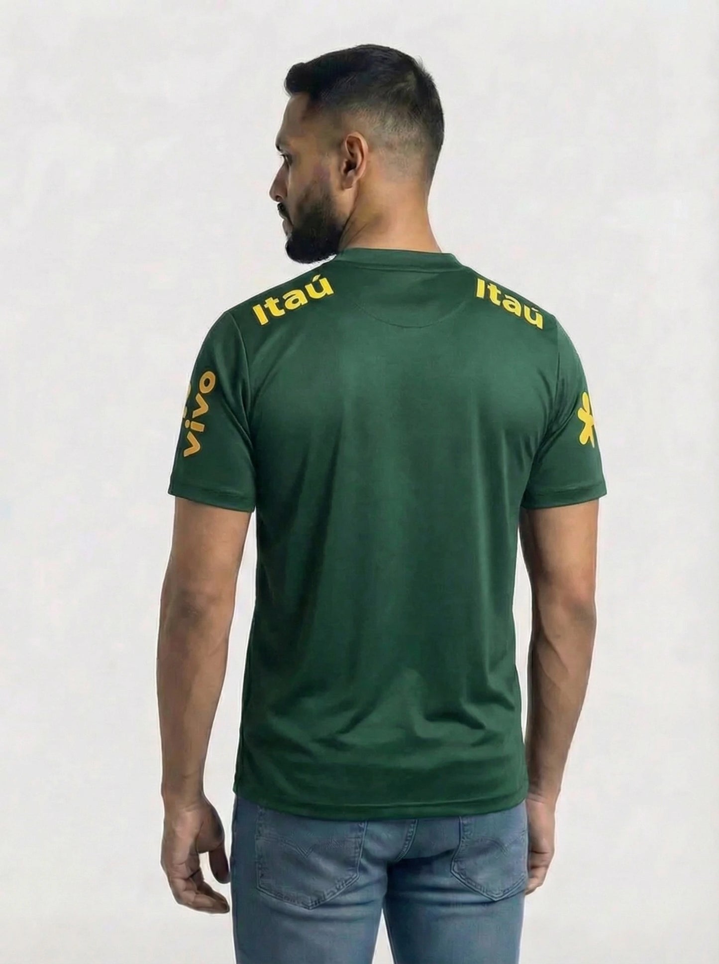 Camisa Seleção Brasil Polo Itaú Verde Escuro