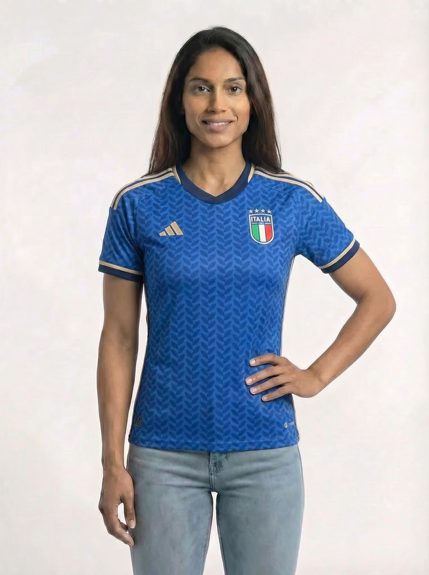 Camisa Feminina Seleção Itália Azul I 26/27