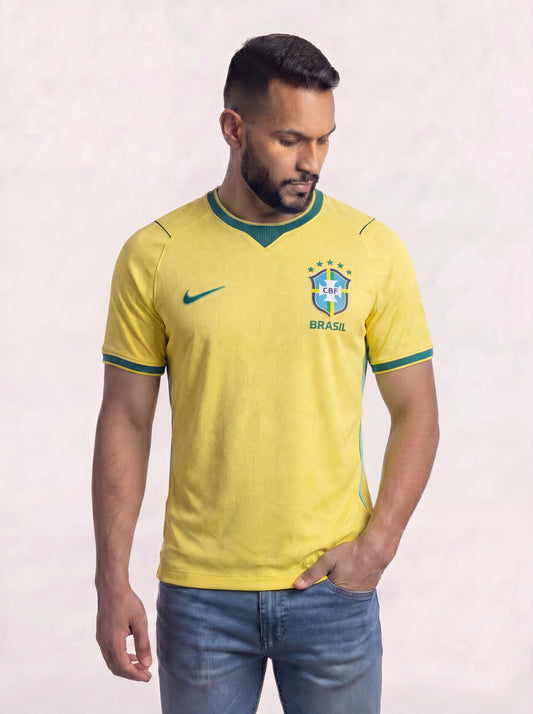 Camisa Jogador Seleção Brasil Amarela I 1.1 Idêntica a original 26/27