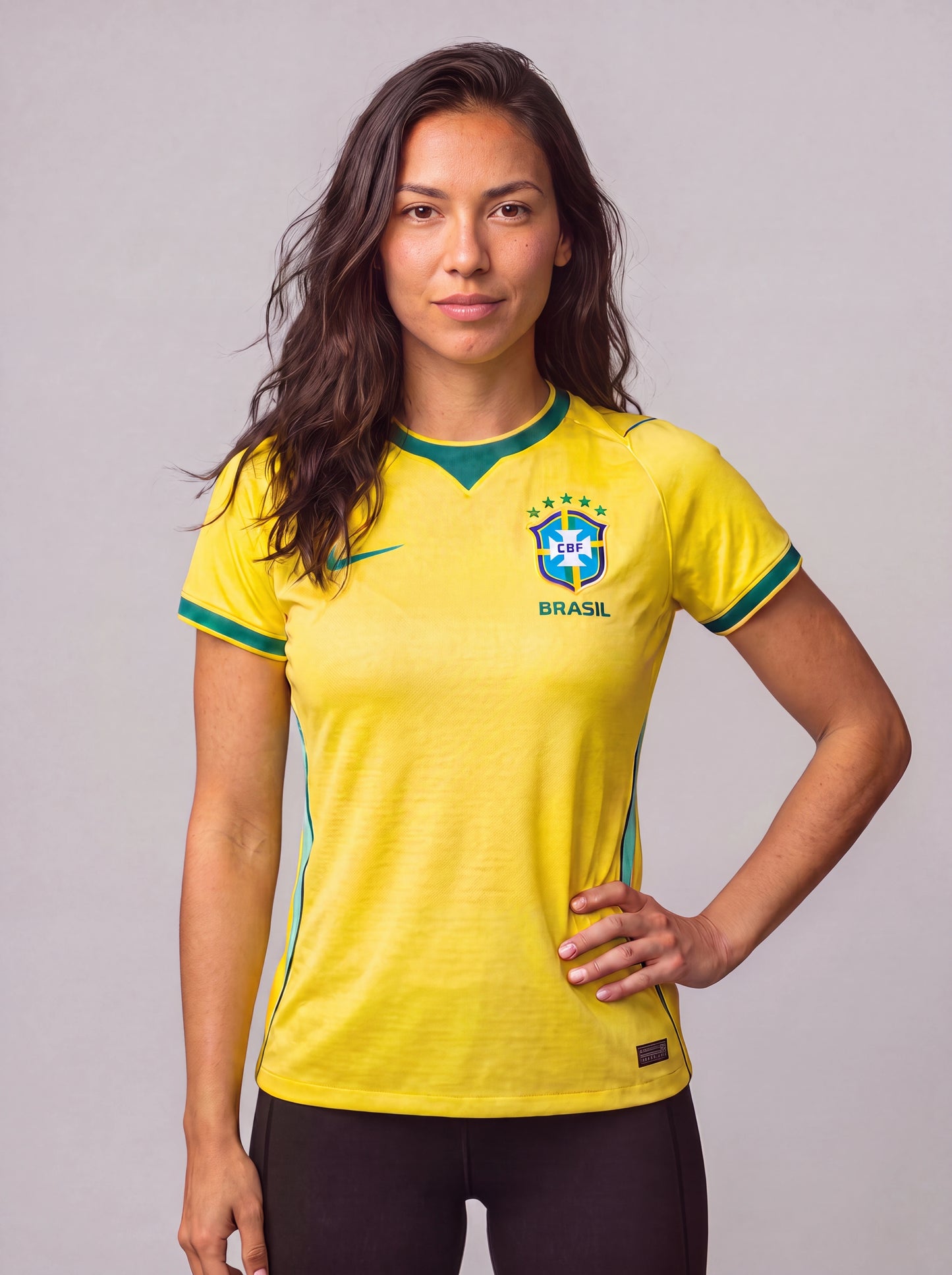 Camisa Feminina Seleção Brasil Amarela I 26/27