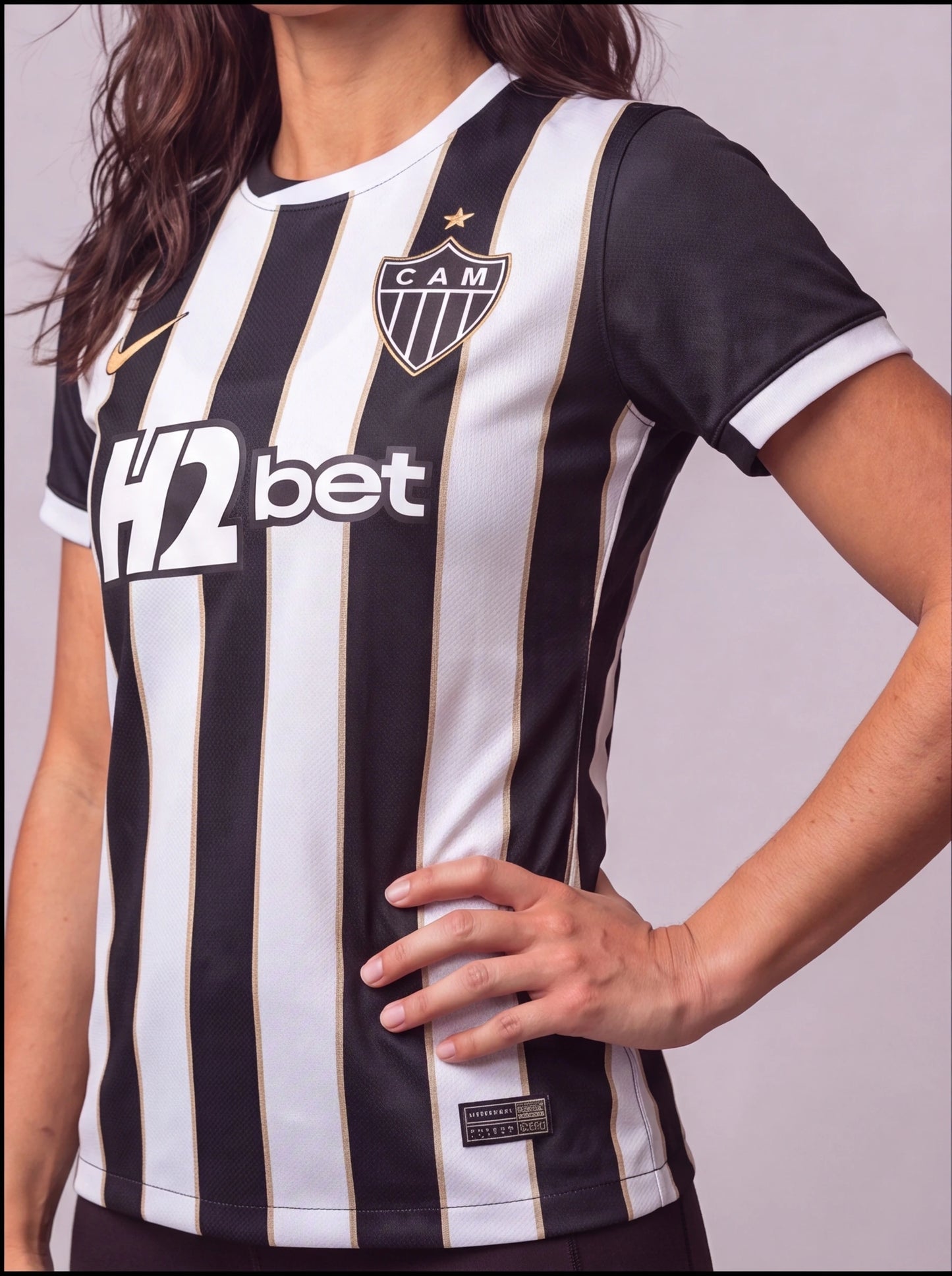 Camisa Feminina Atlético Mineiro Listrada I 26/27