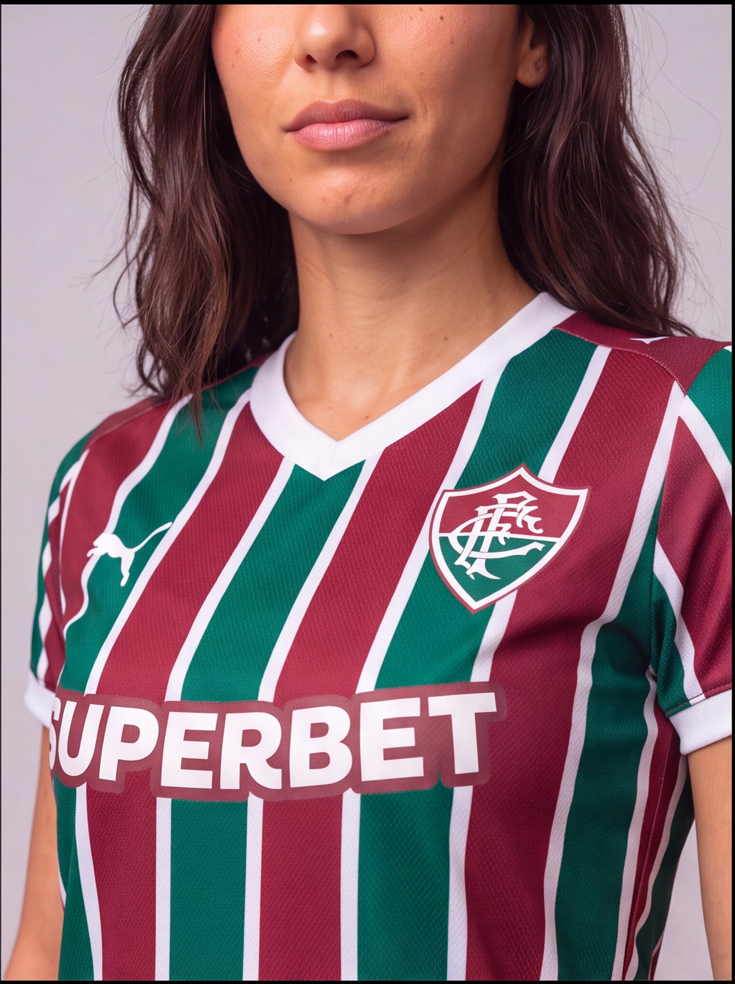 Camisa Feminina Fluminense Listrada I 26/27