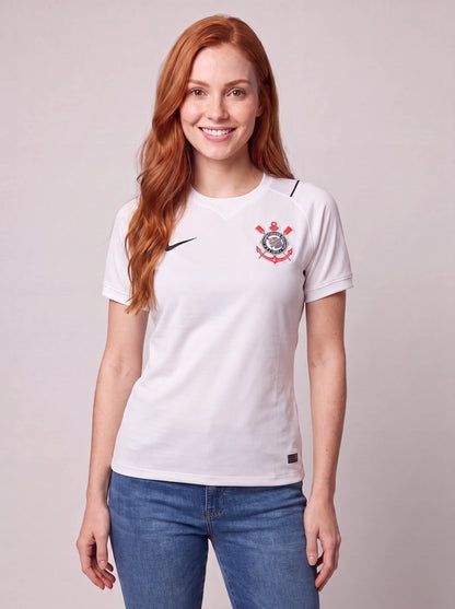 Camisa Feminina Corinthians Branca I 26/27