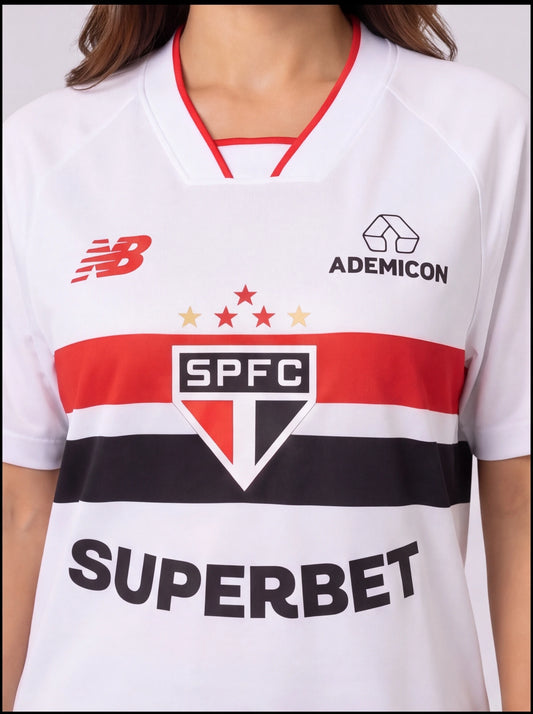 Camisa Feminina São Paulo Branca I 26/27