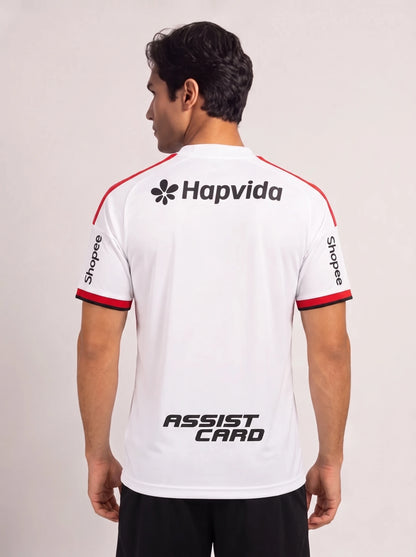 Camisa Jogador Flamengo Branca II com Patch + Todos patrocinadores 26/27