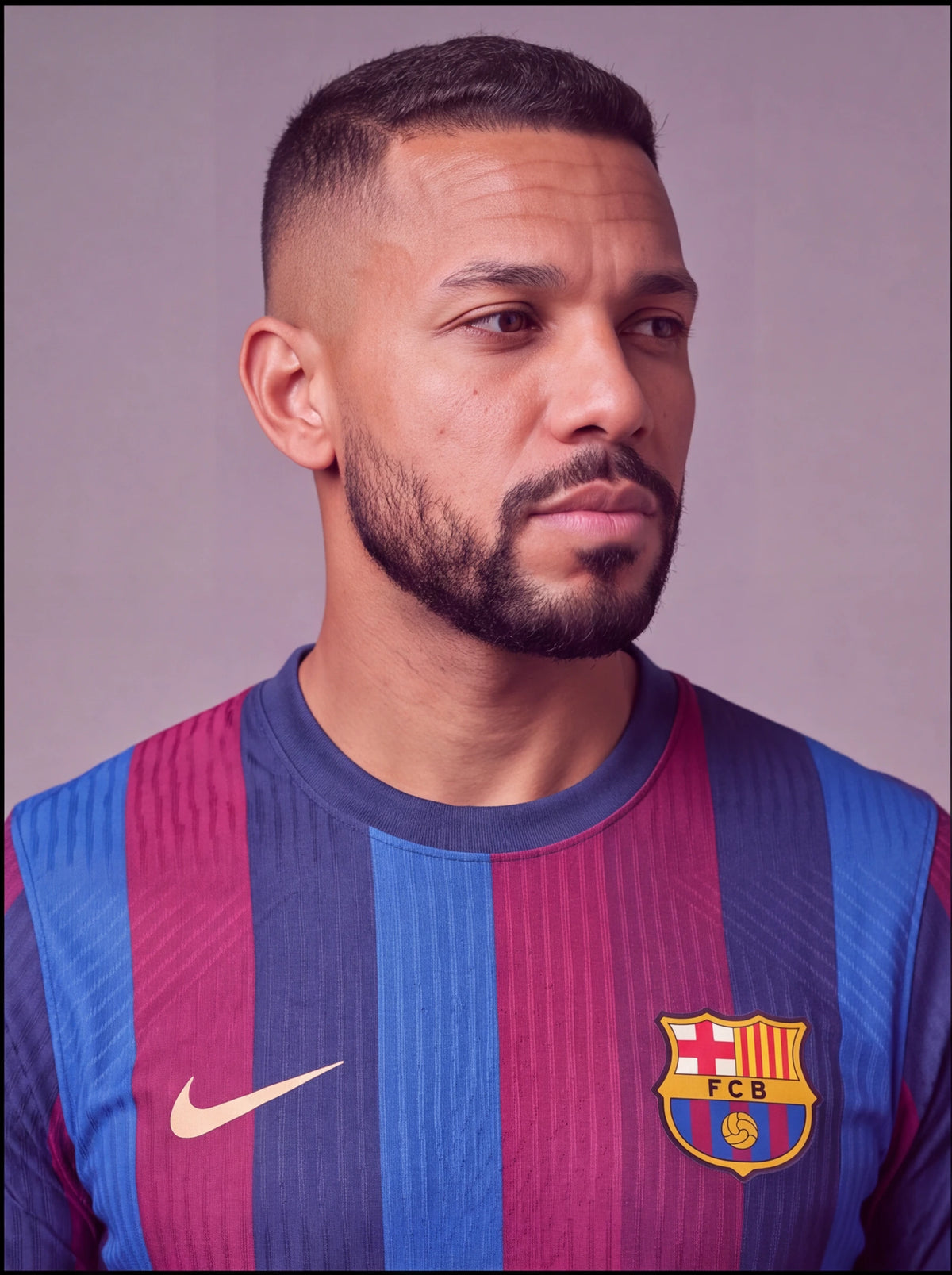 Camisa Jogador Barcelona Listrada I 26/27