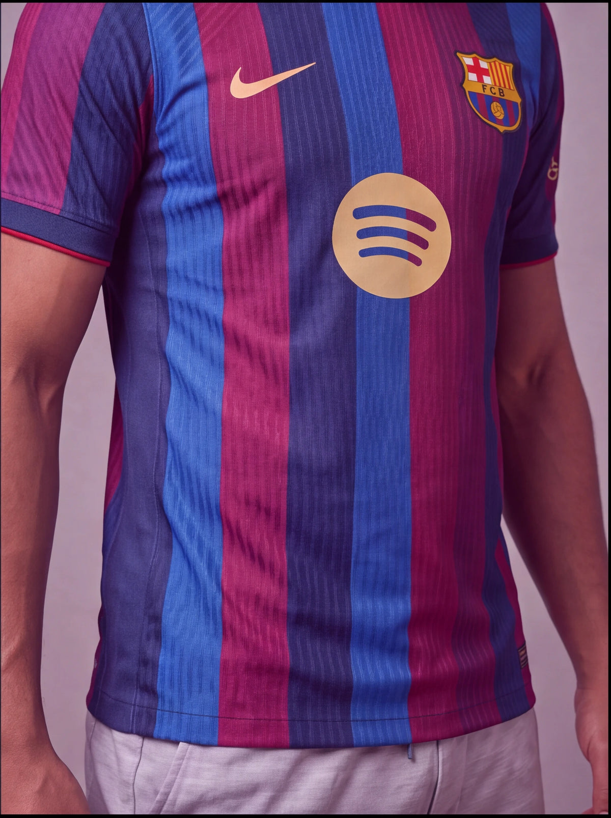 Camisa Jogador Barcelona Listrada I 26/27