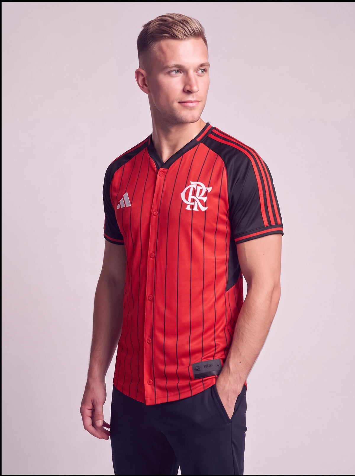 Camisa Baseball Flamengo Vermelha Especial