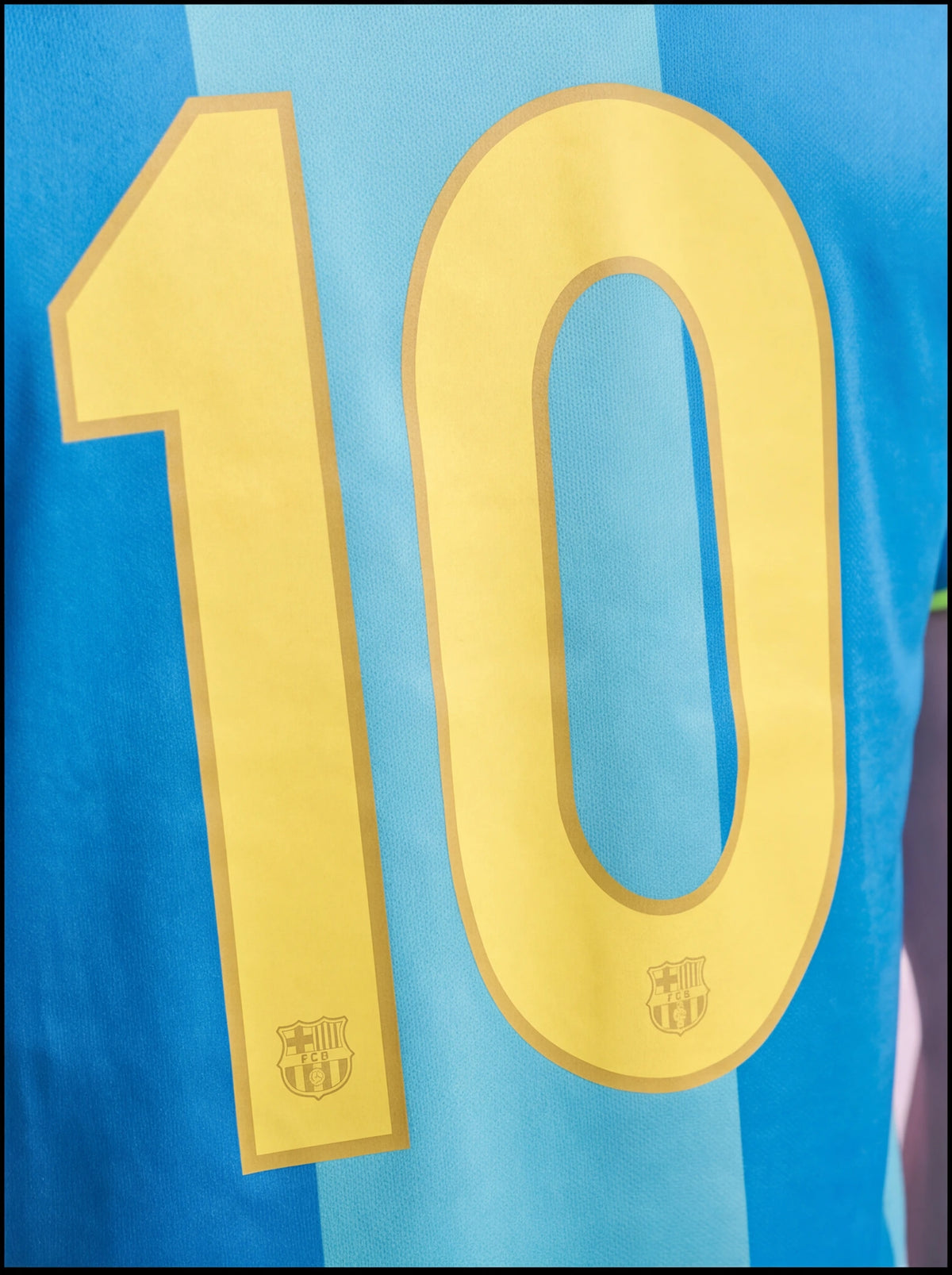 Camisa Retro Barcelona Azul 2007 [RONALDINHO]