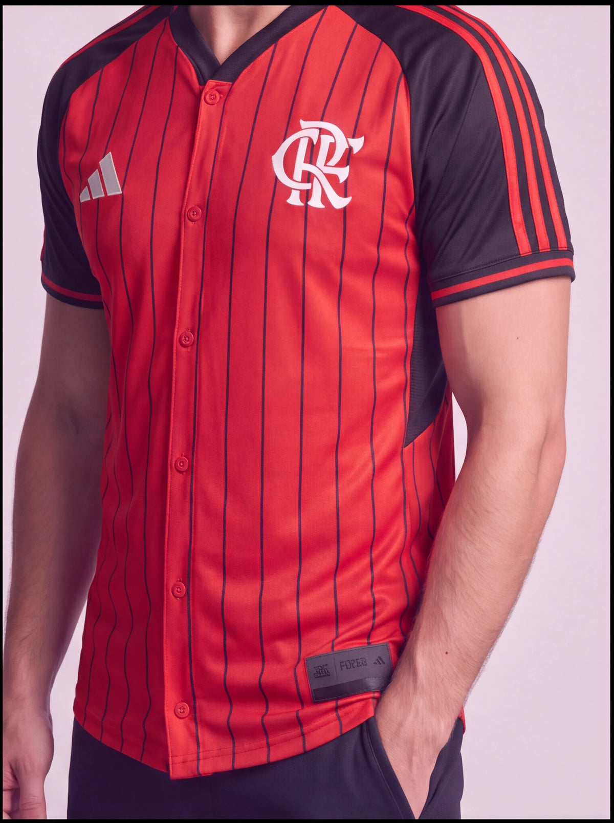 Camisa Baseball Flamengo Vermelha Especial