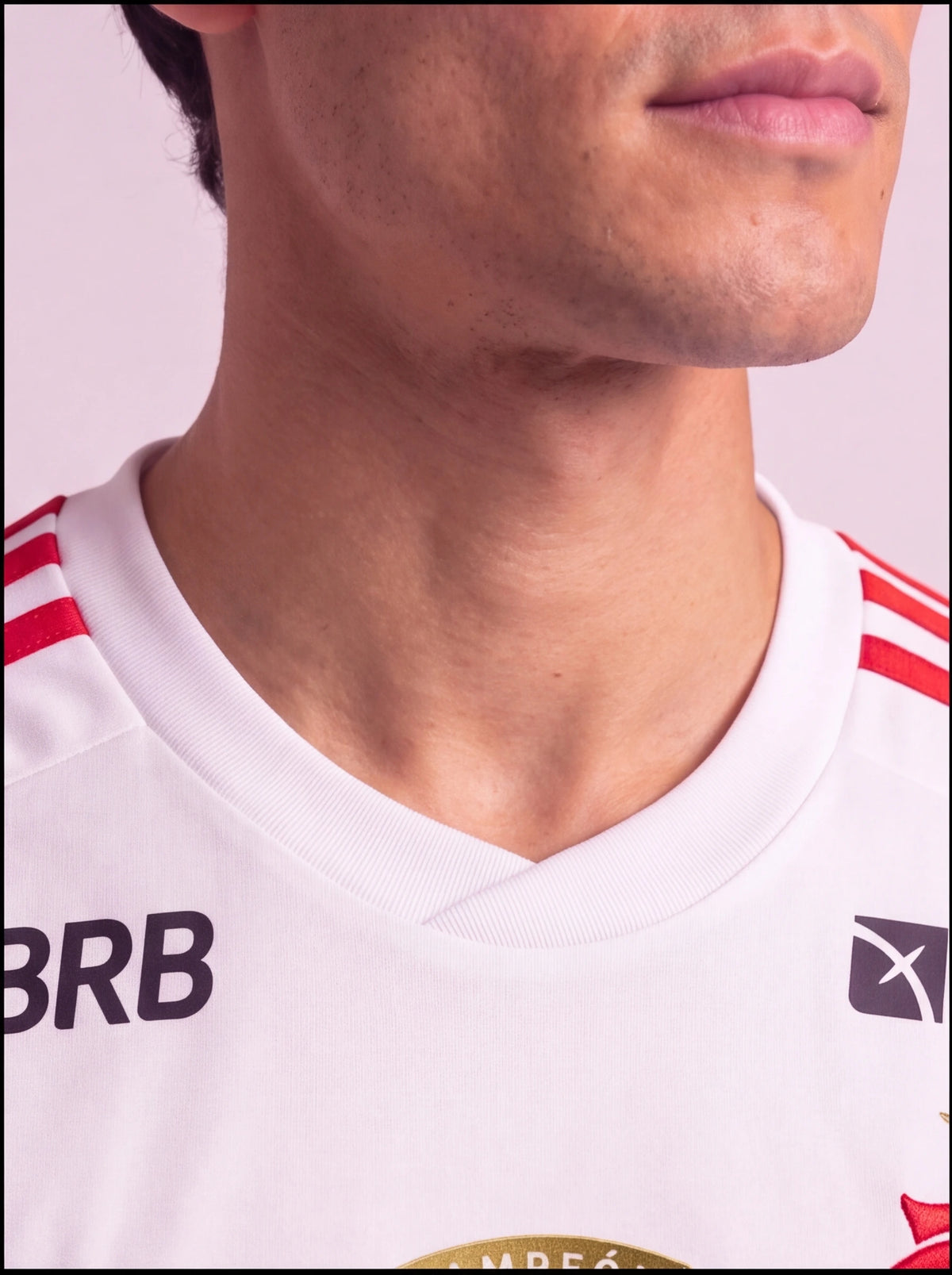 Camisa Jogador Flamengo Branca II com Path + Todos patrocinadores 26/27