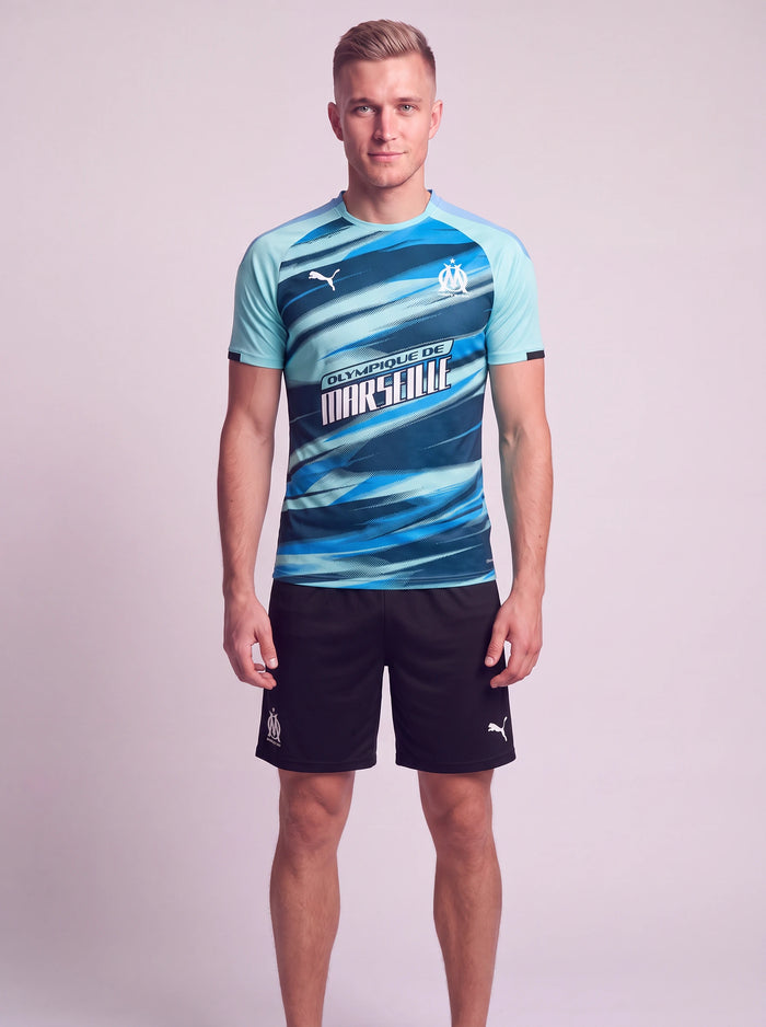 Kit Camisa e Short Olympique de Marseille Cor 2