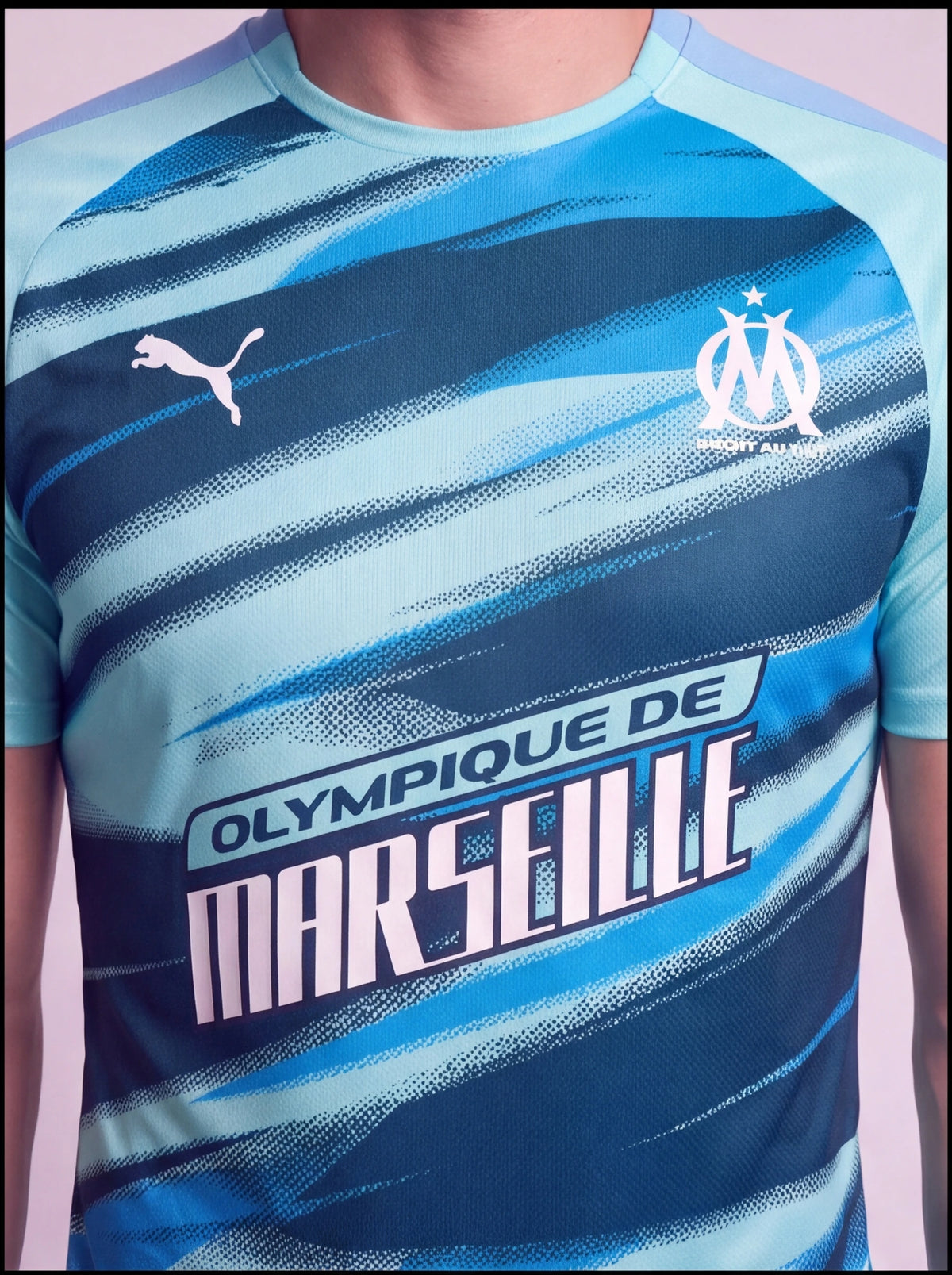 Kit Camisa e Short Olympique de Marseille Cor 2