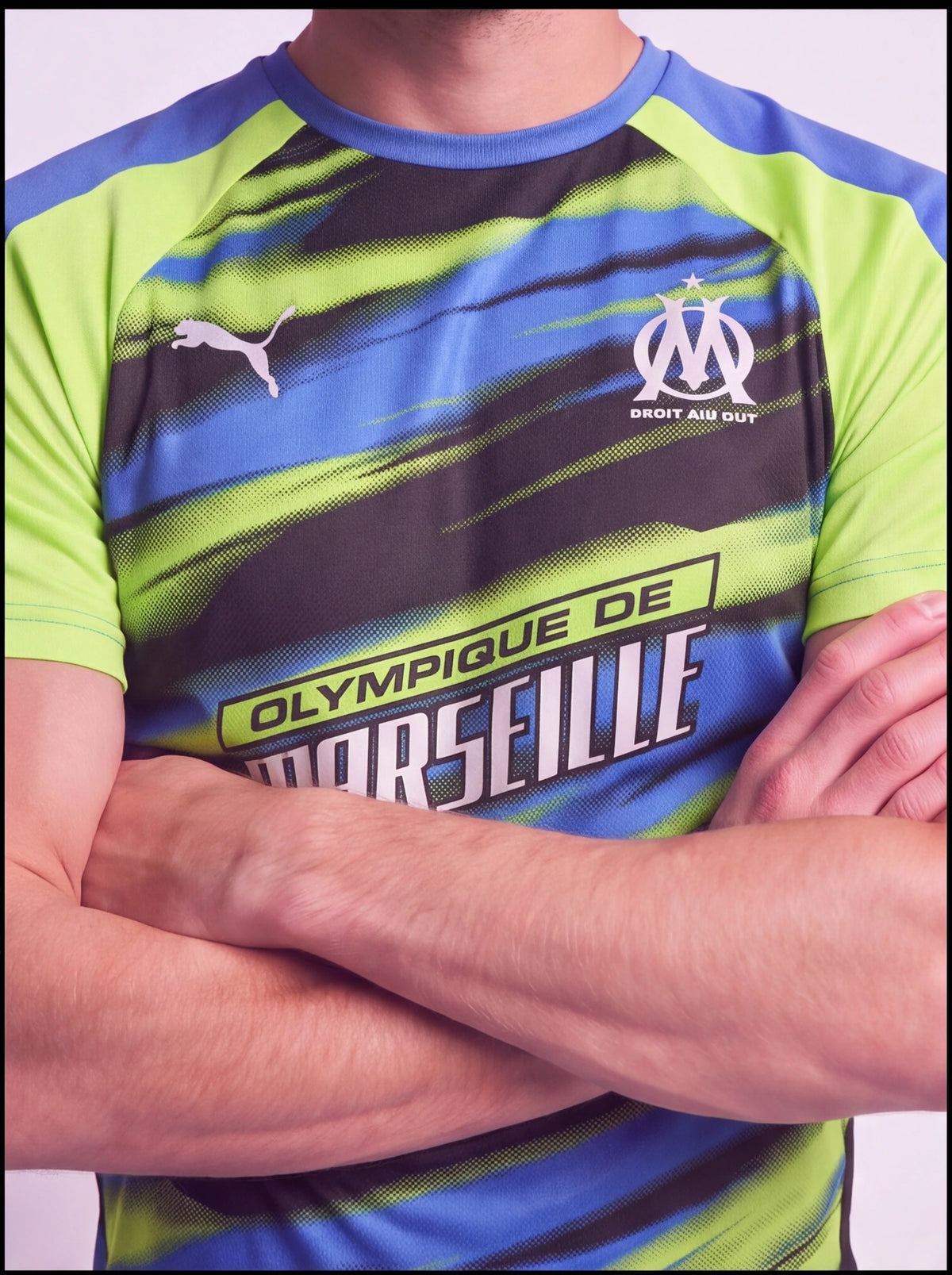 Kit Camisa e Short Olympique de Marseille Cor 3