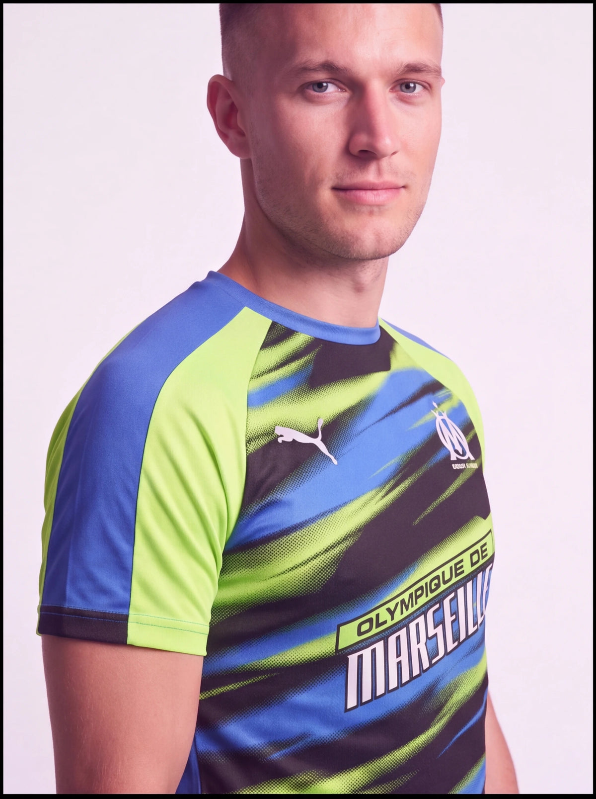 Kit Camisa e Short Olympique de Marseille Cor 3