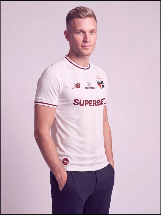 Camisa Jogador São Paulo Branca/Off White III 26/27