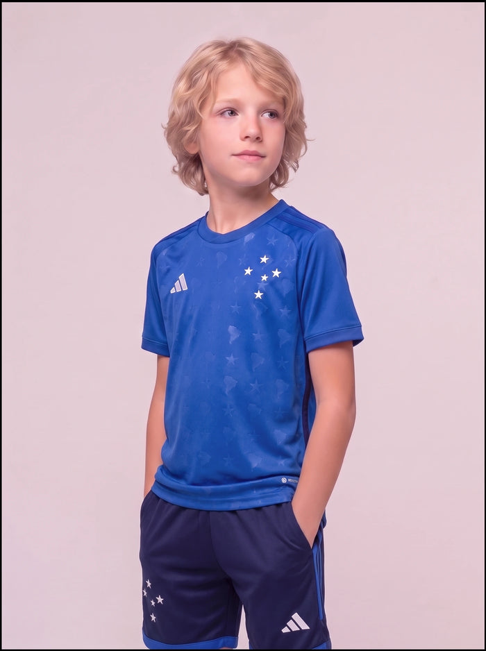 Kit Infantil Cruzeiro I - Short azul