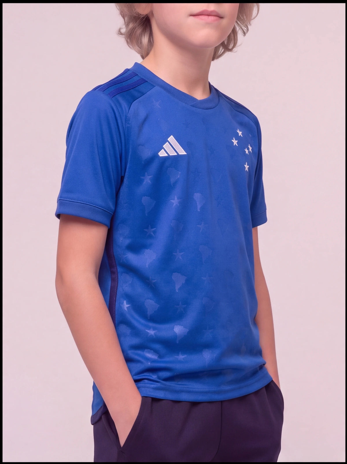 Kit Infantil Cruzeiro I - Short azul