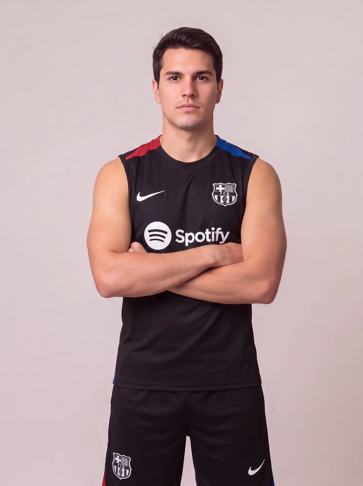 Kit Regata e Short Barcelona Preto