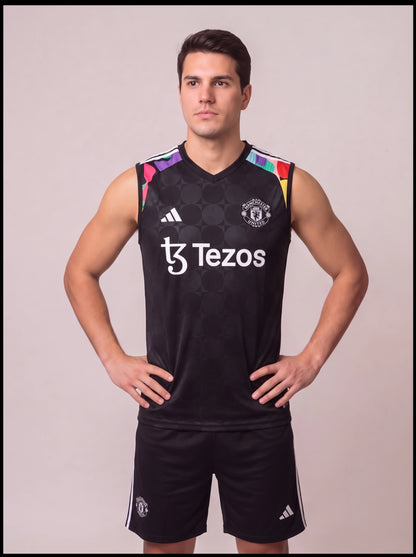 Kit Regata e Short Manchester United Preto