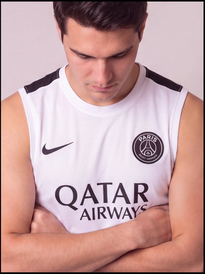 Kit Regata e Short PSG Branco Treino