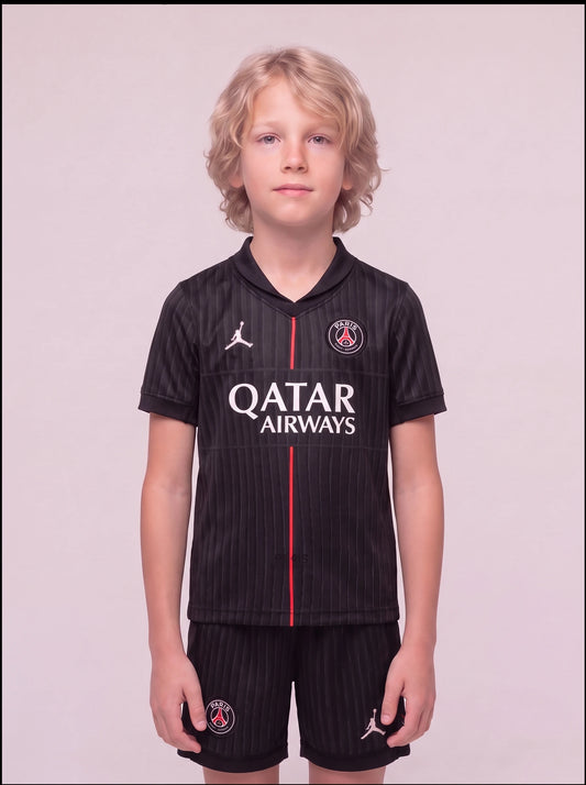 Kit Infantil PSG Preto 2025/26
