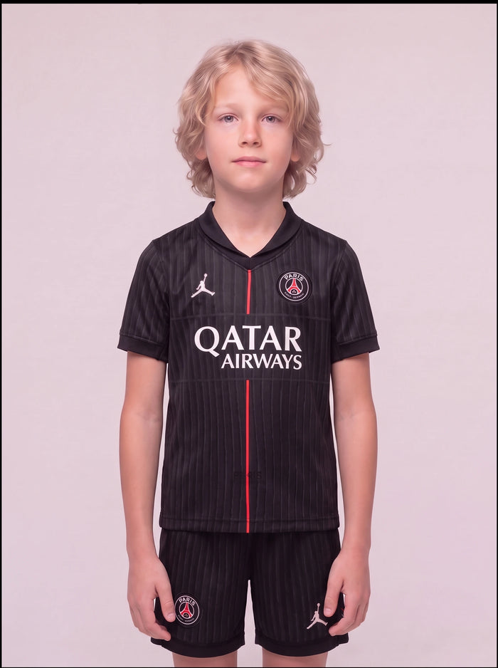 Kit Infantil PSG Preto 2025/26
