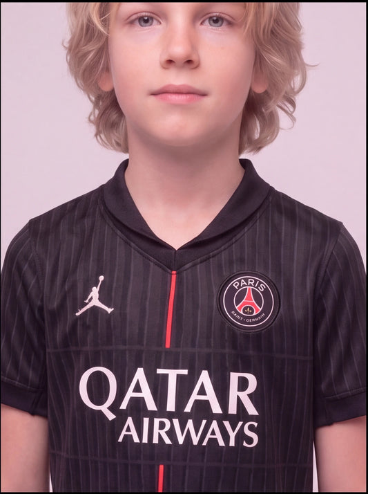 Kit Infantil PSG Preto 2025/26