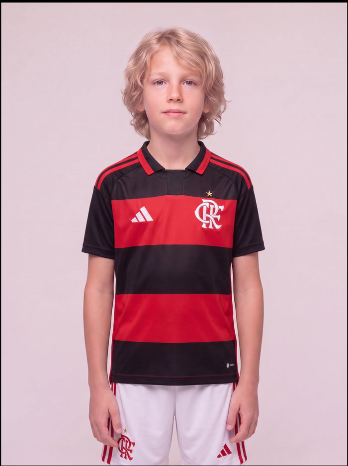 Kit Infantil Flamengo Listrado I 26/27