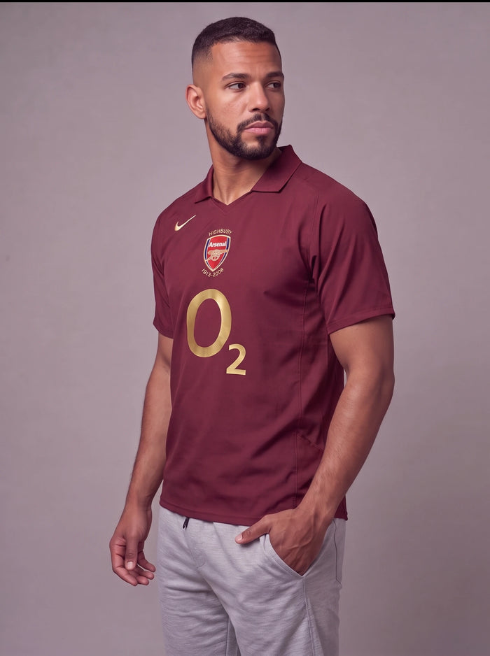 Camisa Retro Arsenal Vinho 2005/06