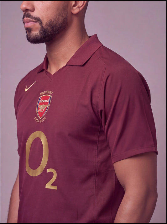 Camisa Retro Arsenal Vinho 2005/06