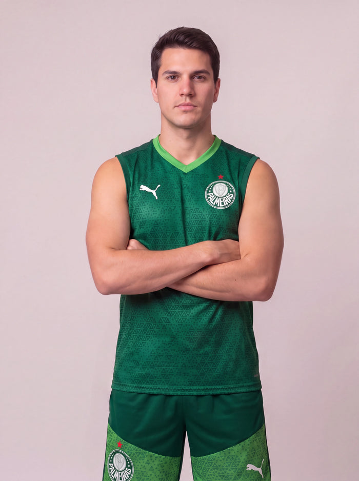Kit Regata e Short Palmeiras Verde
