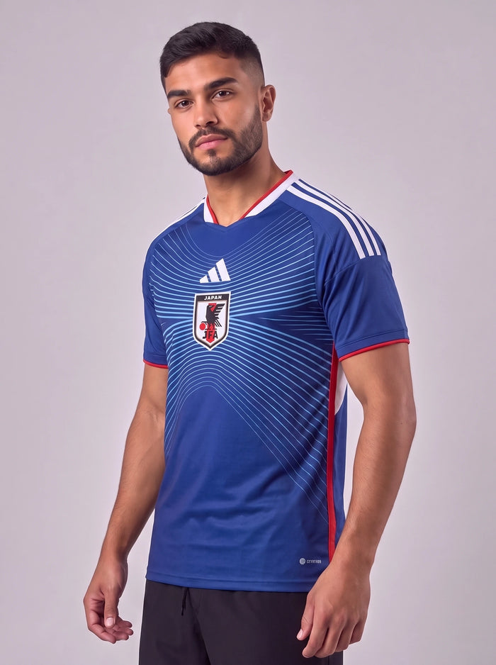 Camisa Japão Azul 26/27 – Detalhe Desalinhado