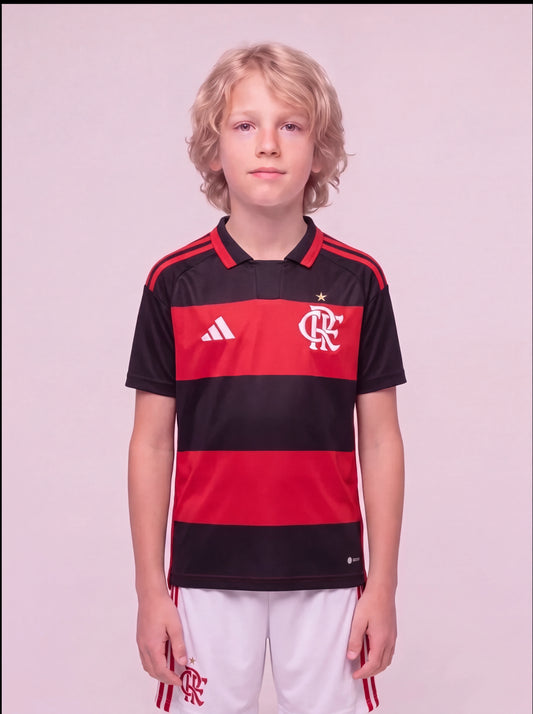 Kit Infantil Flamengo Listrado I 26/27